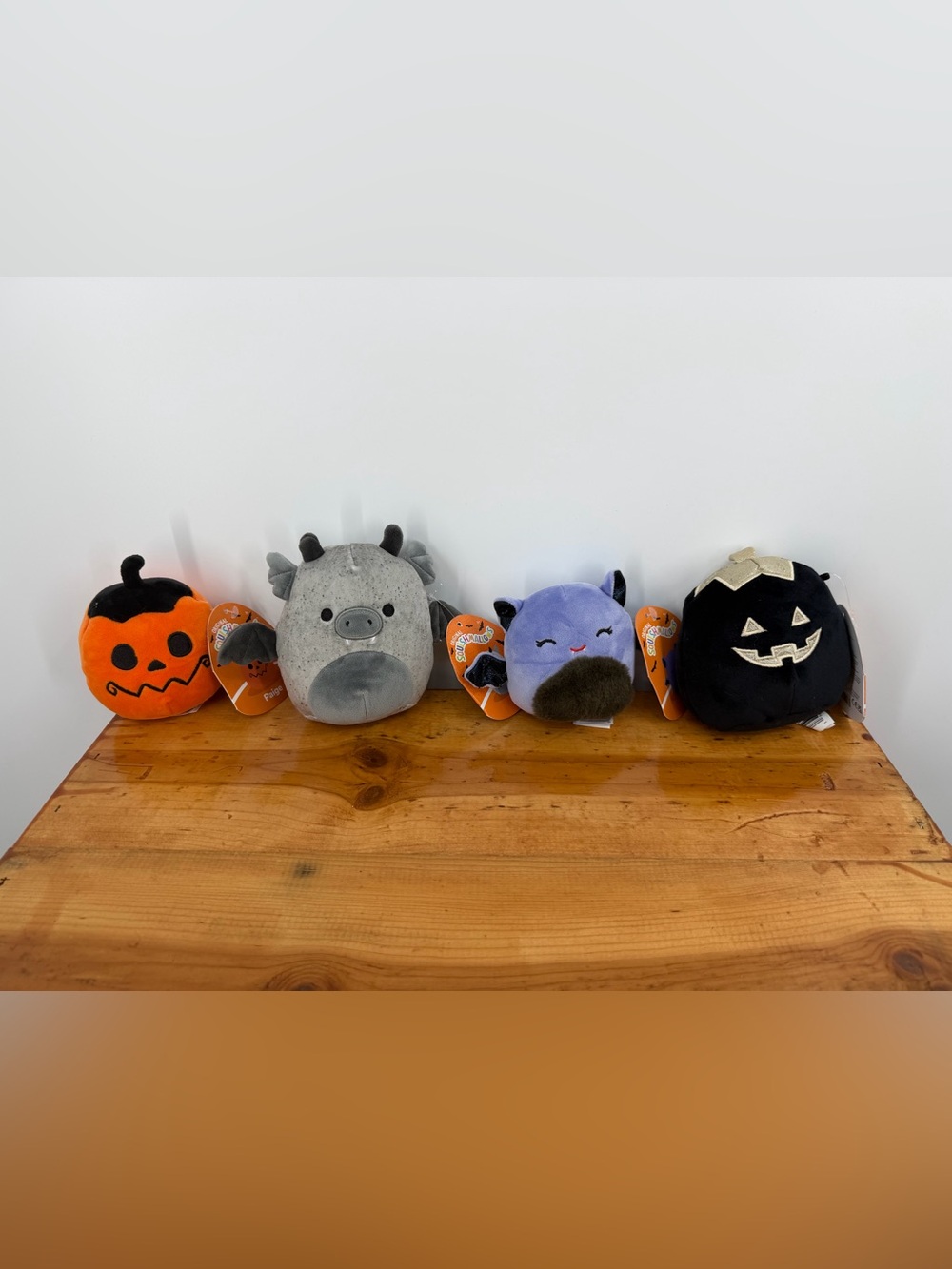 Squishmallows Halloween 4 Piece Mini Plush Lot Paige Gio Jolby NWT